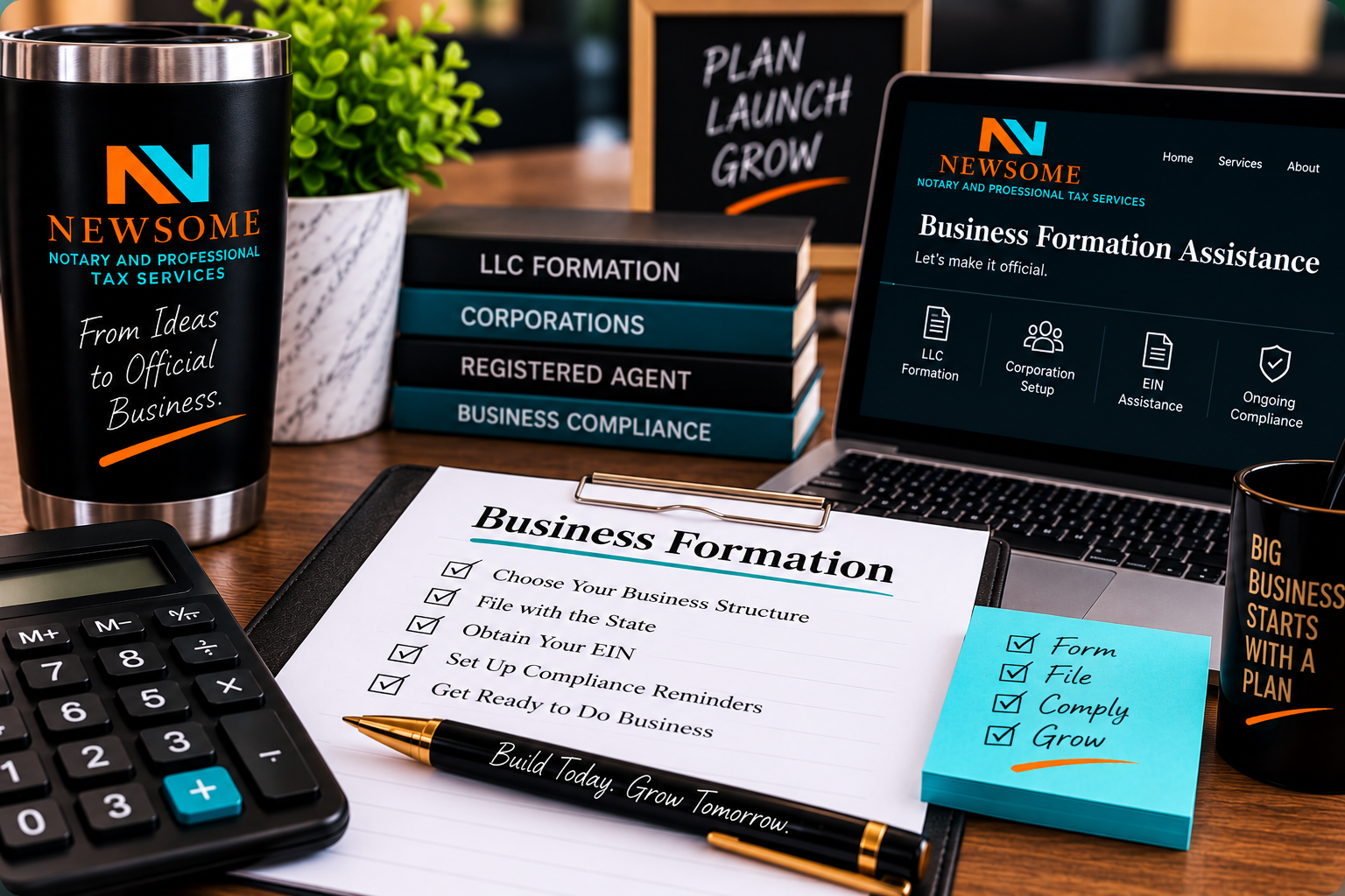 Business formation assistance