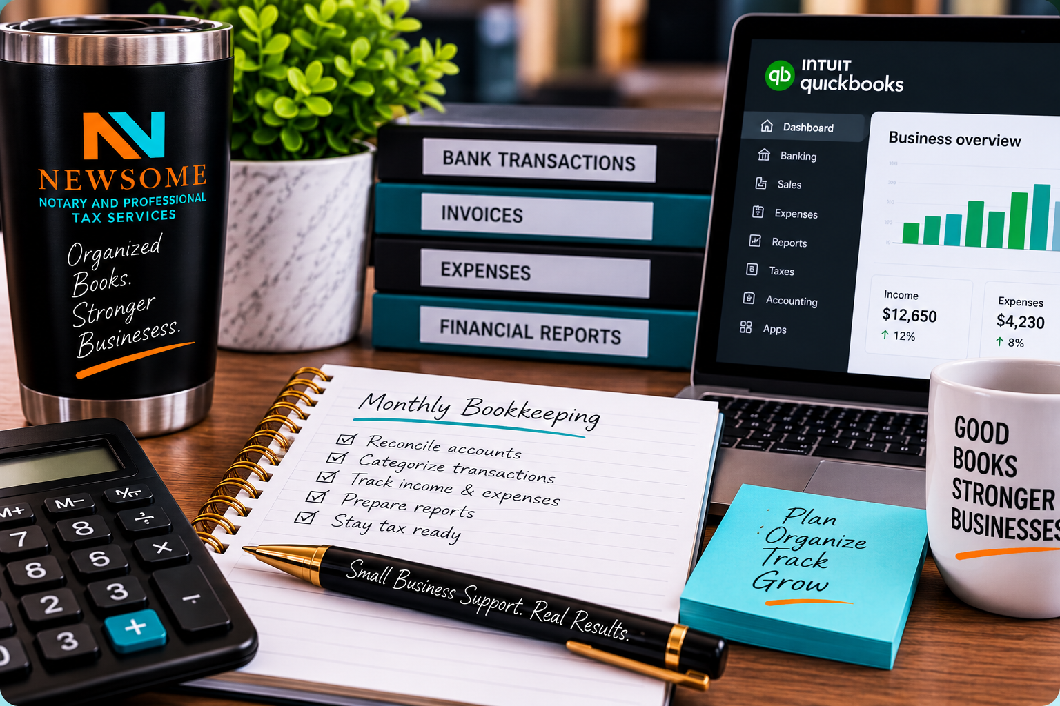 Monthly bookkeeping services